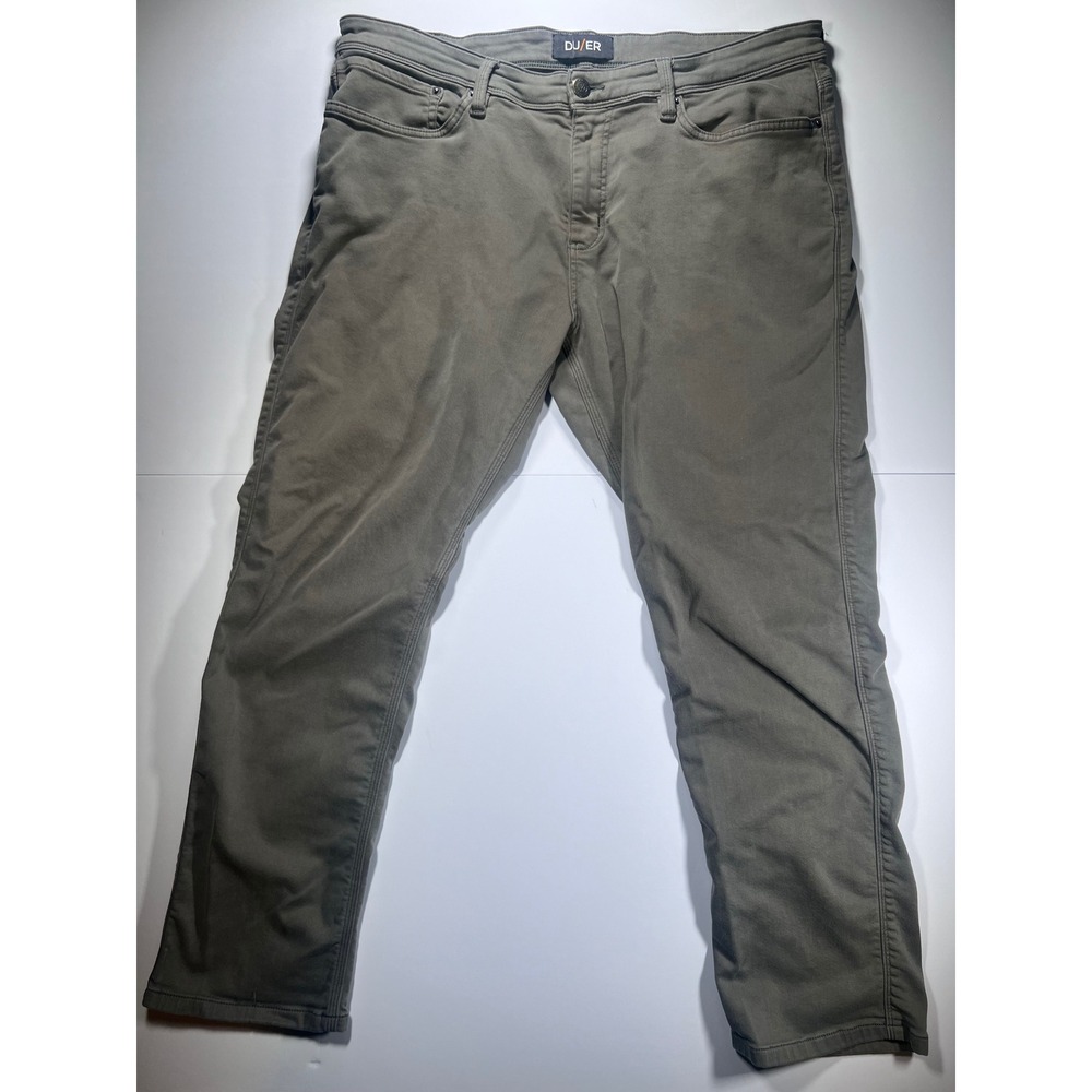 DU/ER N2X Relaxed Taper Pants Men 38x30 Olive Green Performance Stretch Trousers